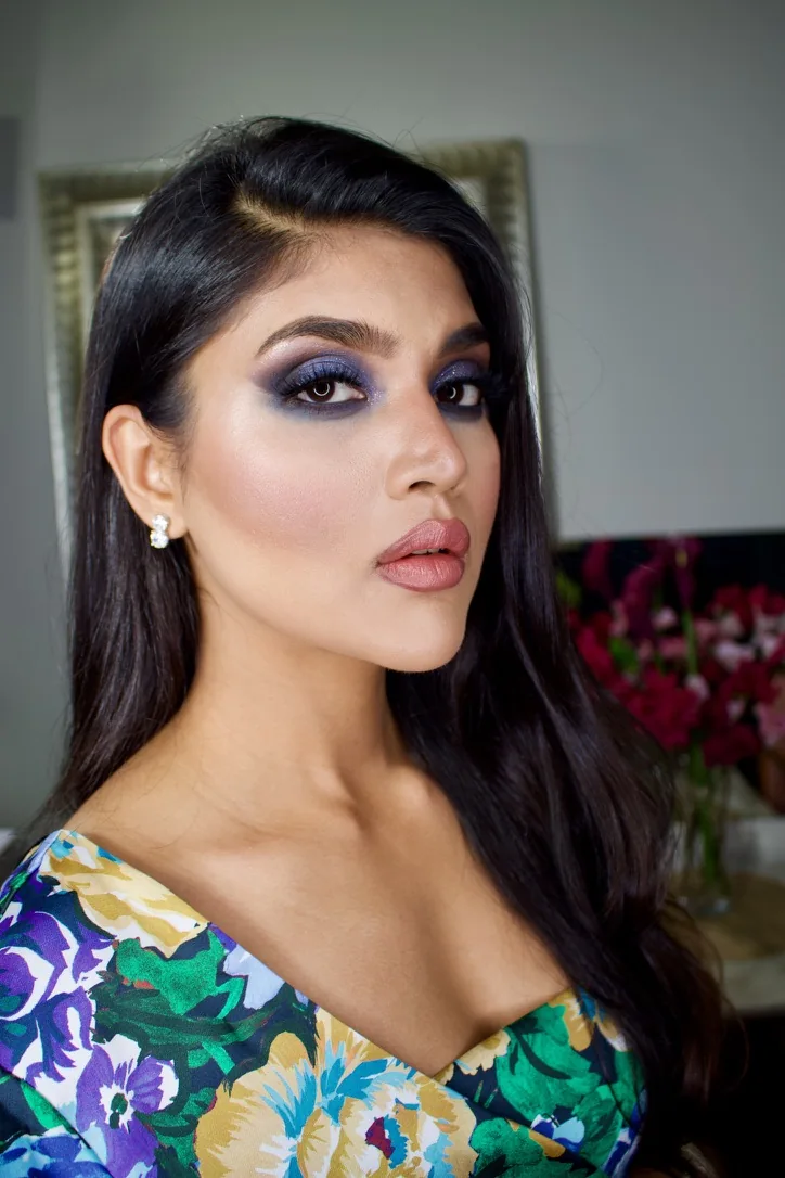 Heera exploring statement eye definition and colour on herself